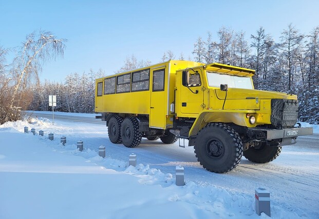 Макетный образец \"арктического\" автобуса \"Урал\" проходит испытания в Якутии