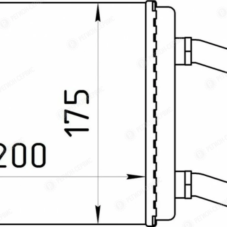 Радиатор отопителя (ГАЗ 3110, 31105, 3102, (Ø патруб. 18мм)) 2-х ряд SOFICO 3110А-8101060-10