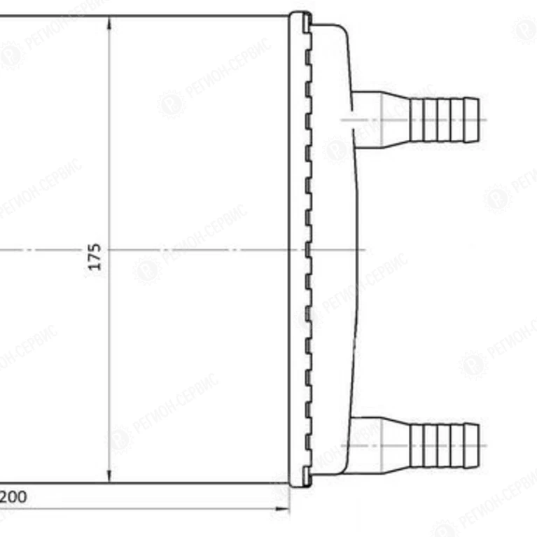 Радиатор отопителя (ГАЗ 3302, 2217 и мод. выпуск с 2003г.) 2-х ряд SOFICO 3302А-8101060-20