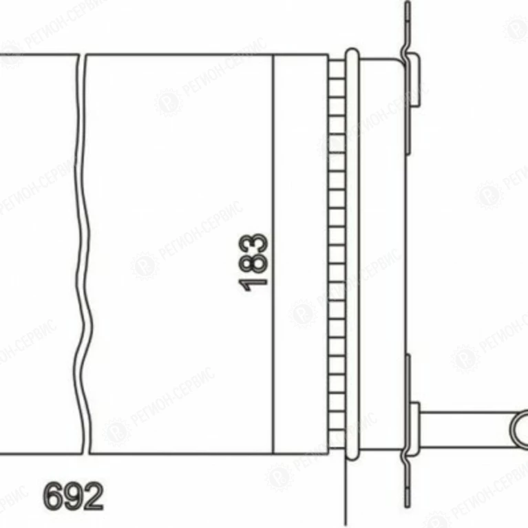 Радиатор масляный (КАМАЗ 5320, КРАЗ) 2-х ряд 5320-1013010-01
