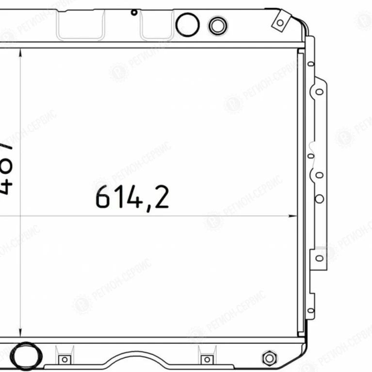 Радиатор водяной (ГАЗ 3309, 33081 с дв. ММЗ Евро-4) 3-х ряд 3309Ш-1301010