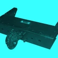 4320-2707210-Прибор буксирный с поперечиной (накладной), (со скошенной рамкой)  фото