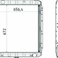 Радиатор водяной (КАМАЗ 4308 Н3 с дв. Cummins (Р4) ISBe 185л.с.) мед - латун. 3-х ряд 4308Ш-1301010