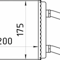 Радиатор отопителя (ГАЗ 3110, 31105, 3102, (Ø патруб. 18мм)) 2-х ряд SOFICO 3110А-8101060-10