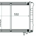 Радиатор водяной (ГАЗель БИЗНЕС с дв. УМЗ 4216) 2-х ряд 33027Ш-1301010