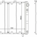 Радиатор водяной (ГАЗ 3110 "Волга", 31105 и мод.) 2-х ряд 3110-1301010-61