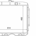 Радиатор водяной (ГАЗ 3307 с дв. ЗМЗ-513) 3-х ряд 3307-1301010-70