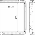 Радиатор водяной (ЛиАЗ 6212 с дв. Caterpillar 3126 (Е-3)) 3-х ряд 6212-1301010-10