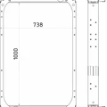 Радиатор водяной (КАМАЗ 5460 с дв. КАМАЗ 740.34-400) (Nocolok) 2-х ряд 5460А-1301010